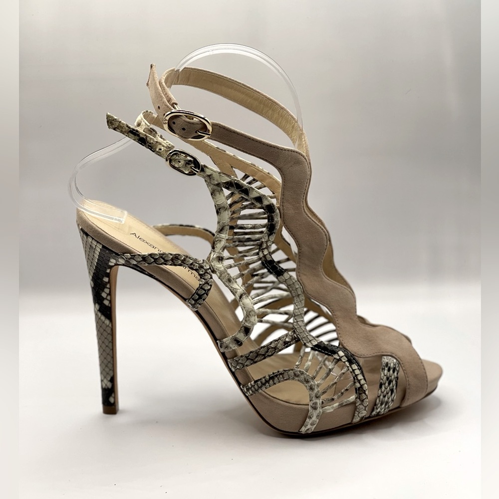 Alexandre Birman New! Snake Skin Python Salto Alt… - image 2